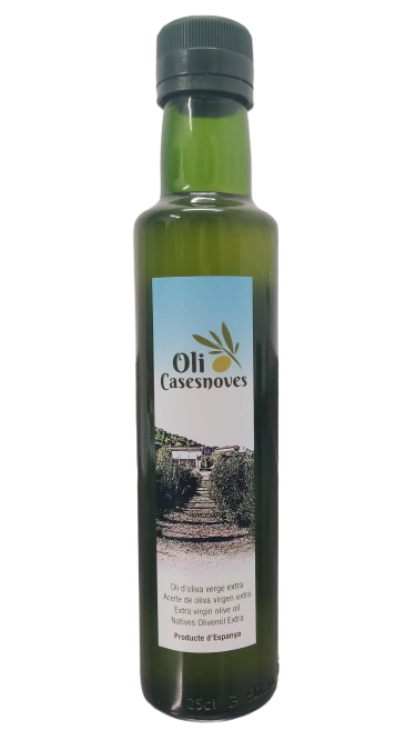 Oli d'oliva verge extra en botella de vidre de 25cl