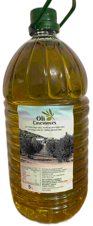 Oli d'oliva verge extra en garrafa de 5L