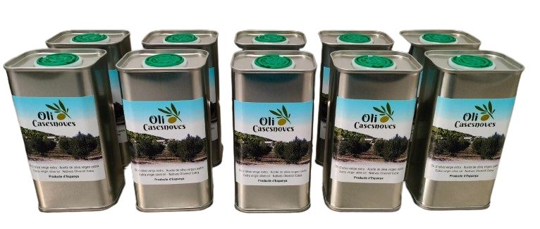 Pack de 10 llaunes de 25cl d'oli d'oliva verge extra